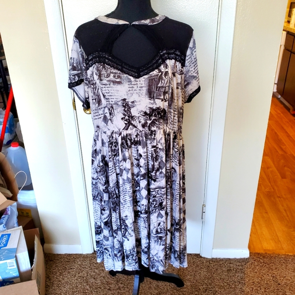 Vintage Alice in Wonderland Dress